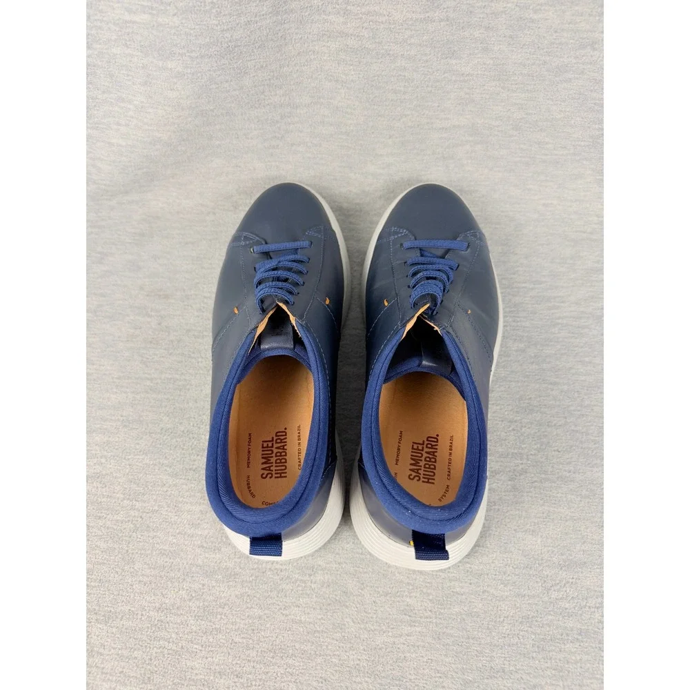 Samuel Hubbard Featherlight Flight Sneakers Mens 11 M Blue Navy Leather Casual